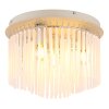 Gorley Plafonnier Luminaires Globo Lighting Chrome, Sable, 5 lumières