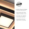 TOLA Plafonnier Luminaires Leuchten Direkt LED Brun, Noir, 2 lumières