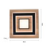 TOLA Plafonnier Luminaires Leuchten Direkt LED Brun, Noir, 2 lumières