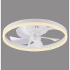 mit Ventilateur de plafond lumineux Luminaires Leuchten Direkt LED Blanc, 1 lumière, Télécommandes