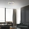 mit Ventilateur de plafond lumineux Luminaires Leuchten Direkt LED Blanc, 1 lumière, Télécommandes