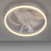mit Ventilateur de plafond lumineux Luminaires Leuchten Direkt LED Blanc, 1 lumière, Télécommandes