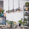Mertola Suspension, Suspension Noir, 3 lumières