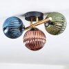 Chehalis Plafonnier, Boule lumineuse Or, Noir, 3 lumières