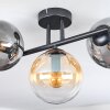 Gastor Plafonnier, Boule lumineuse Ambre, Clair, Fumé, 3 lumières