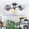 Gastor Plafonnier, Boule lumineuse Ambre, Clair, Fumé, 3 lumières