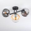 Gastor Plafonnier, Boule lumineuse Ambre, Clair, Fumé, 3 lumières