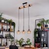 Ripoll Suspension, Boule lumineuse, Suspension Écru, Noir, 3 lumières