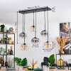 Apedo Suspension, Suspension Ambre, Clair, Fumé, 6 lumières