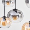 Apedo Suspension, Suspension Ambre, Clair, Fumé, 6 lumières