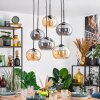 Apedo Suspension, Suspension Ambre, Fumé, 6 lumières