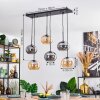 Apedo Suspension, Suspension Ambre, Fumé, 6 lumières