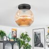 Ripoll Plafonnier, Boule lumineuse Ambre, 1 lumière