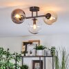 Gastor Plafonnier, Boule lumineuse Ambre, Clair, Fumé, 3 lumières