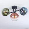 Gastor Plafonnier, Boule lumineuse Bleu, Vert, Clair, Cuivré, 3 lumières
