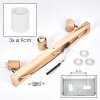 Fallhagen Plafonnier, Spot de plafond Chrome, Bois clair, 3 lumières