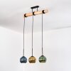 Koyoto Suspension, Boule lumineuse, Suspension Écru, Noir, 3 lumières