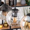 Koyoto Suspension, Boule lumineuse, Suspension Écru, Noir, 3 lumières