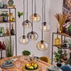 Apedo Suspension, Boule lumineuse, Suspension Ambre, Clair, Fumé, 6 lumières