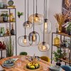 Apedo Suspension, Boule lumineuse, Suspension Ambre, Clair, Fumé, 6 lumières