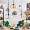 Apedo Suspension, Boule lumineuse, Suspension Ambre, Clair, Fumé, 6 lumières