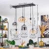 Apedo Suspension, Boule lumineuse, Suspension Ambre, Clair, Fumé, 6 lumières