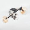 Chehalis Plafonnier, Boule lumineuse Ambre, Clair, Fumé, 4 lumières