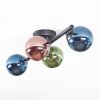 Chehalis Plafonnier, Boule lumineuse Bleu, Vert, Cuivré, 4 lumières