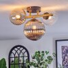 Chehalis Plafonnier, Boule lumineuse Or, Noir, 3 lumières