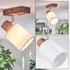 Fallhagen Plafonnier, Spot de plafond Chrome, Bois foncé, 1 lumière