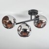 Ripoll Plafonnier, Boule lumineuse Chrome, Fumé, 3 lumières