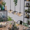 Mertola Suspension, Suspension Ambre, Clair, Fumé, 3 lumières