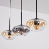 Mertola Suspension, Suspension Ambre, Clair, Fumé, 3 lumières