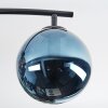 Gastor Plafonnier, Boule lumineuse Bleu, Chrome, Vert, Cuivré, Fumé, 4 lumières