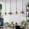 Mertola Suspension, Suspension Ambre, Clair, Fumé, 4 lumières