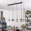 Mertola Suspension, Suspension Ambre, Clair, Fumé, 4 lumières