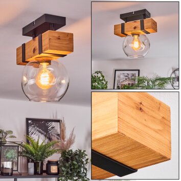 Sernadelo Plafonnier, Boule lumineuse Écru, Noir, 1 lumière