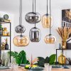 Apedo Suspension, Boule lumineuse, Suspension Ambre, Fumé, 6 lumières