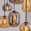 Apedo Suspension, Boule lumineuse, Suspension Ambre, Fumé, 6 lumières