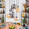 Apedo Suspension, Boule lumineuse, Suspension Ambre, Fumé, 6 lumières