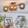 Chehalis Plafonnier, Boule lumineuse Bleu, Chrome, Vert, Cuivré, Fumé, 4 lumières