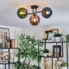 Gastor Plafonnier, Boule lumineuse Bleu, Vert, Cuivré, 3 lumières