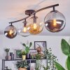 Gastor Plafonnier, Boule lumineuse Ambre, Clair, Fumé, 4 lumières