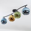 Koyoto Plafonnier, Boule lumineuse Bleu, Or, Vert, 4 lumières