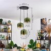 Lauden Suspension, Suspension Vert, Clair, 3 lumières