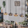 Mertola Suspension, Suspension Ambre, Fumé, 4 lumières