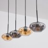Mertola Suspension, Suspension Ambre, Fumé, 4 lumières