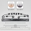 Koyoto Suspension, Boule lumineuse, Suspension Ambre, Clair, Fumé, 4 lumières