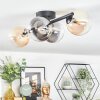 Chehalis Plafonnier, Boule lumineuse Ambre, Clair, Fumé, 4 lumières