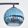 Koyoto Plafonnier, Boule lumineuse Bleu, Vert, Cuivré, 4 lumières